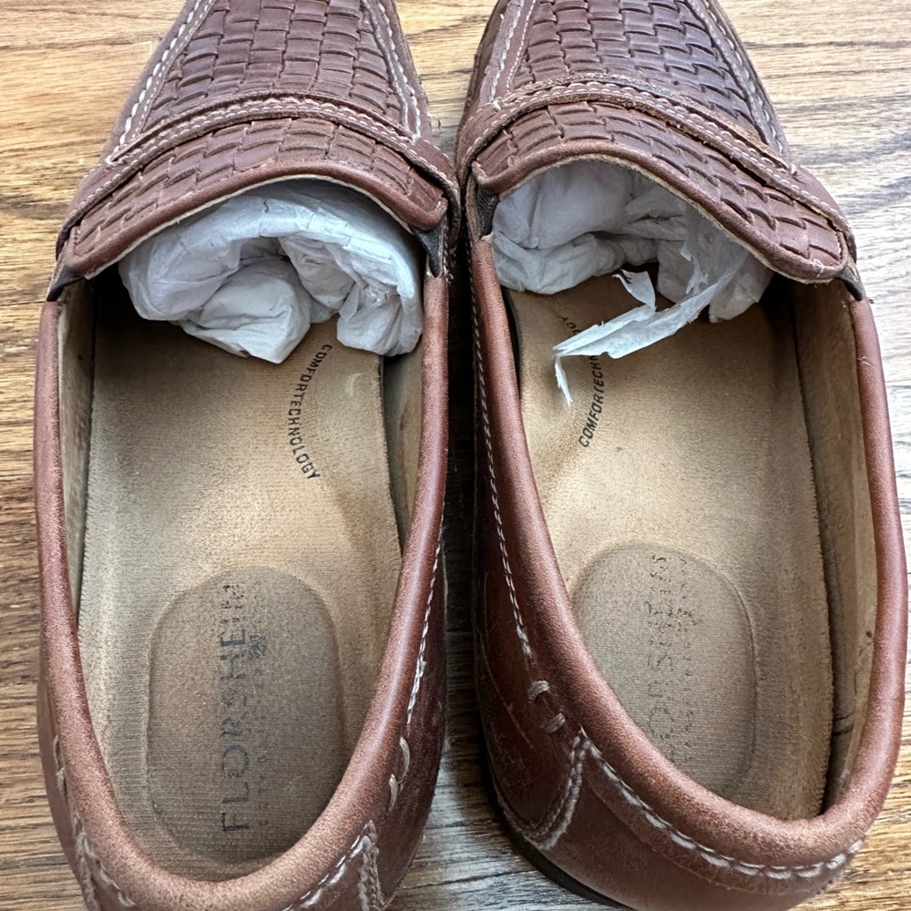 Florsheim Men’s Edenton Chestnut 9.5 Loafers - Picture 3 of 15